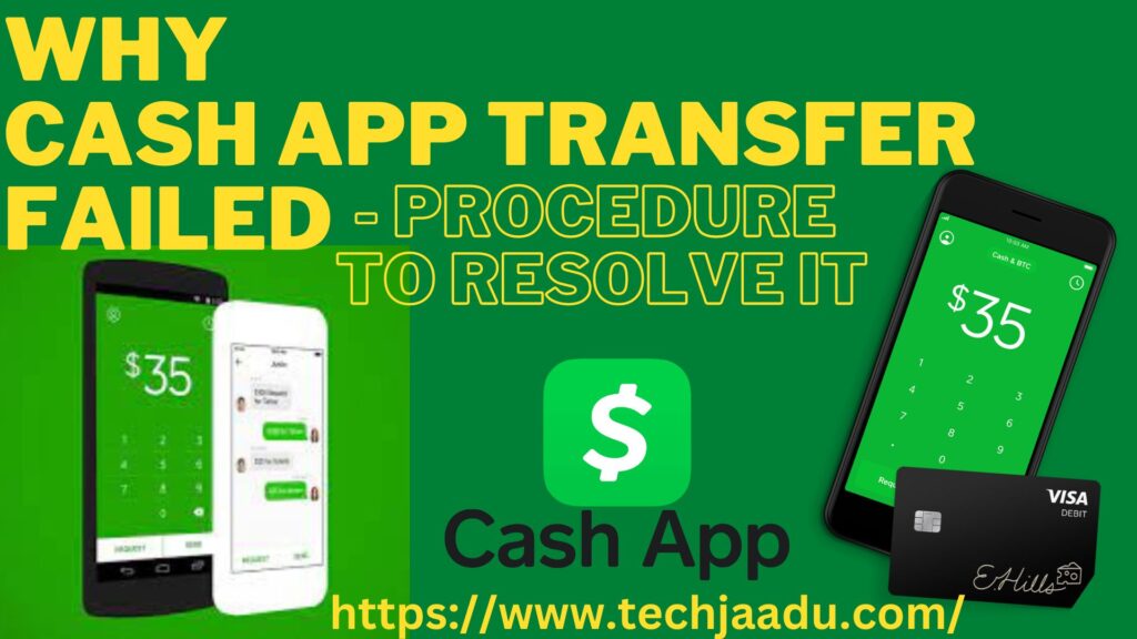 cash app transfer failed