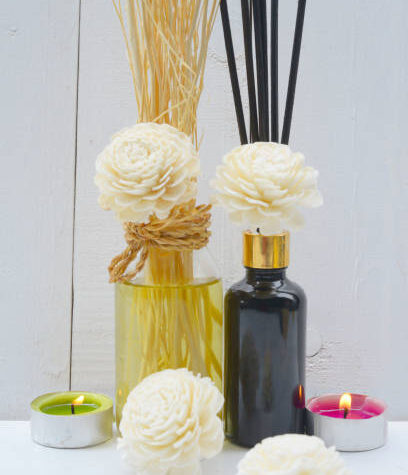reed diffuser & medicated oil bottles