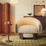 Premium Chenille Barrel Chair