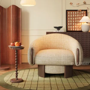 Premium Chenille Barrel Chair